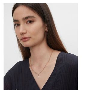 Club Monaco Long Mini Pearl Necklace